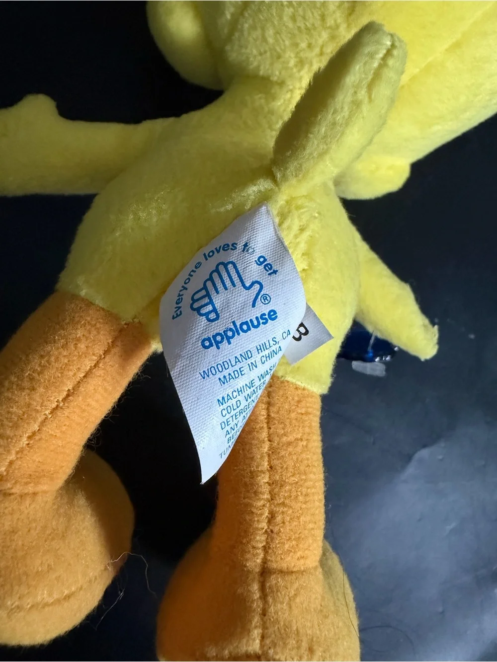 Tweety Bird Yellow Looney Tunes Bendable Posable Plush Applause 1994 Toys Toy